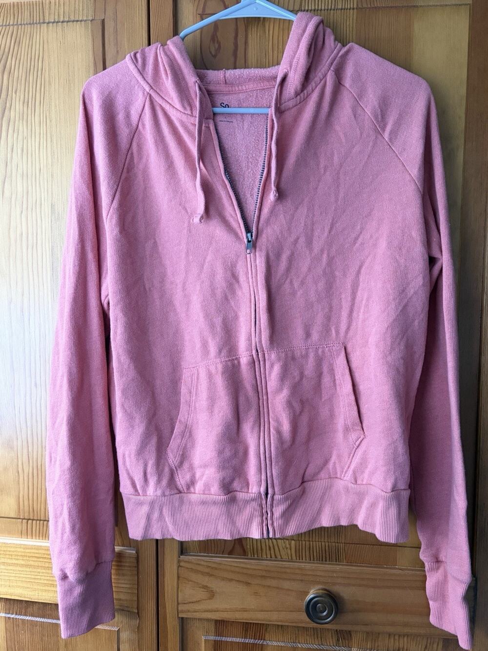 Women’s Sonoma Lounge Life Pink Sweatshirt Zip Up Size L